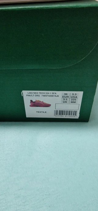 Zapatillas Lacoste Neo Tech Naranja y Rosa