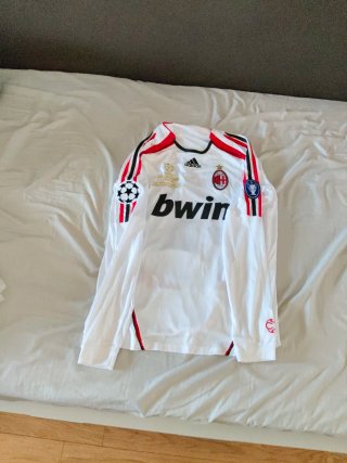 Camiseta Kaka 22 Milan Final Champions 2007