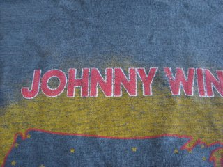 RARE Johnny Winter Vintage 1987 US Tour T-Shirt Bl