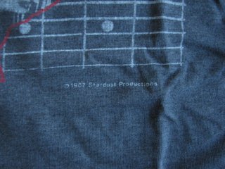 RARE Johnny Winter Vintage 1987 US Tour T-Shirt Bl