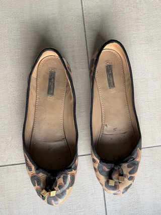 Ballerine Louis Vuitton Beige/Marrone