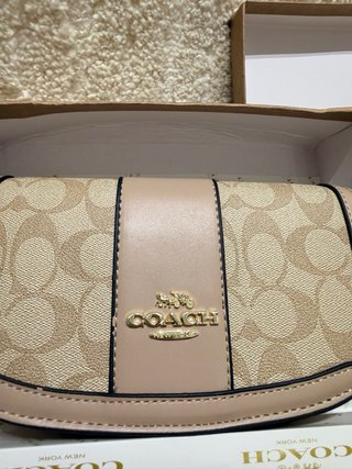 Bolso Coach Mujer Beige/Rosa