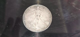 Moneda Dólar Plata 1987