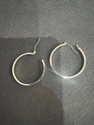 Pendientes Aro Plateados