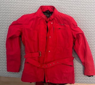 Chaqueta Moto Mujer Roja Mar a BKS