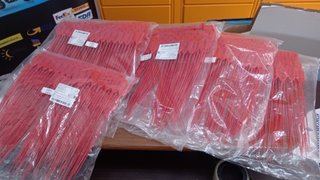 Sigilli Antimanomissione Plastica Rossi - 500 Pezz