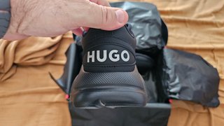 Zapatillas Hugo Leon Runn Total Black Talla 43