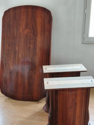 Mesa de cerezo extensible