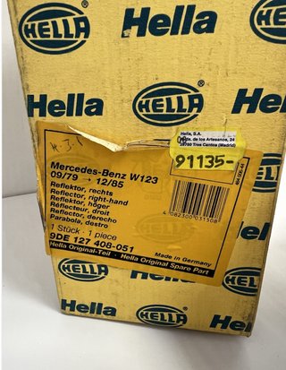Reflector Faro Derecho Hella Mercedes W123