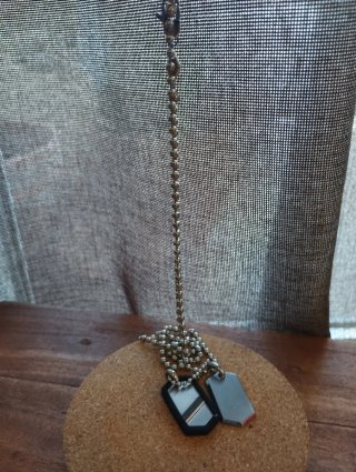 Collar Militar Acero Fossil