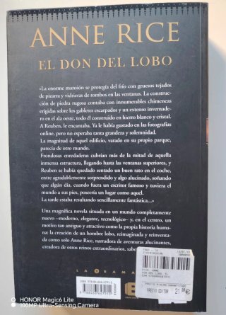 Libro "El Don del Lobo", de Anne Rice