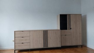 Mueble TV + Estantería Madera