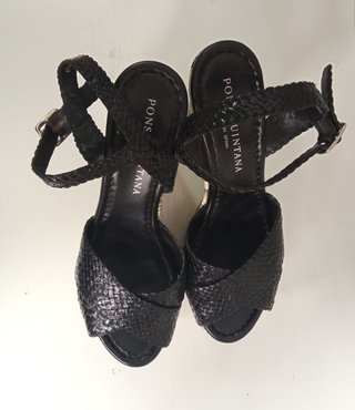 Sandalias Pons Quintana Tacón Serpiente