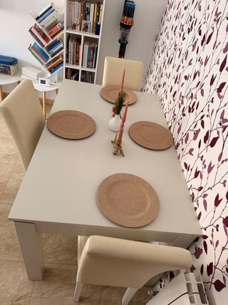 Tavolo da pranzo bianco + 6 sedie