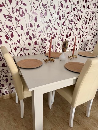 Tavolo da pranzo bianco + 6 sedie