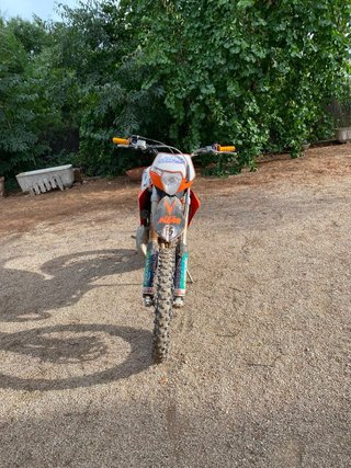KTM 125 Enduro/Motocross Naranja/Blanca