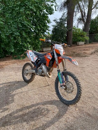 KTM 125 Enduro/Motocross Naranja/Blanca