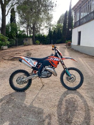 KTM 125 Enduro/Motocross Naranja/Blanca
