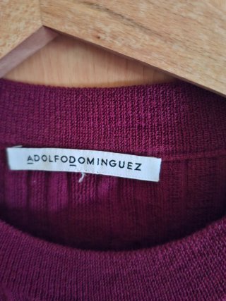 Vestido largo plisado morado talla única