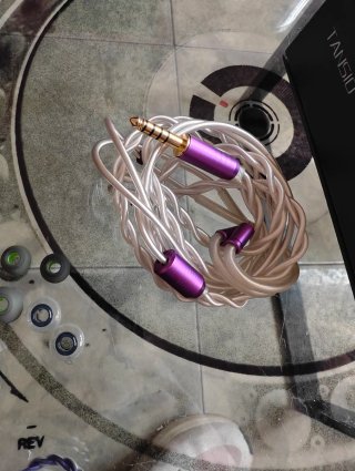 Auriculares Morados y Plateados