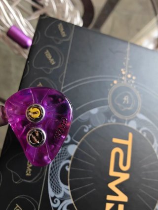 Auriculares Morados y Plateados