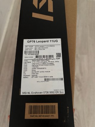 MSI GP76 Leopard 11UG-239XES i7-11800H
