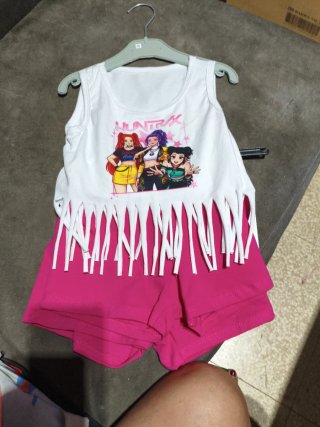 Conjunto niña Huntrax top y shorts