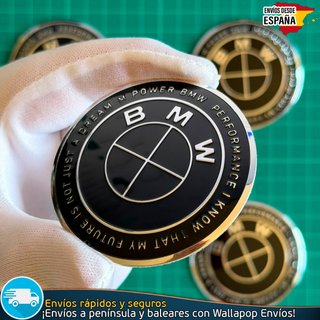 Emblemas BMW 60mm x4 Tapacubos Tapas Llantas Bujes