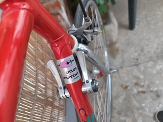 Bicicleta de carretera roja