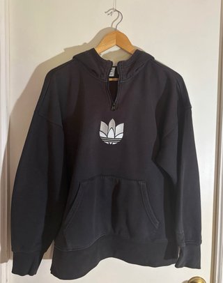 Sudadera Adidas Negra Media Cremallera