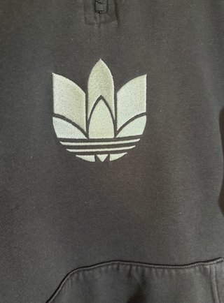 Sudadera Adidas Negra Media Cremallera