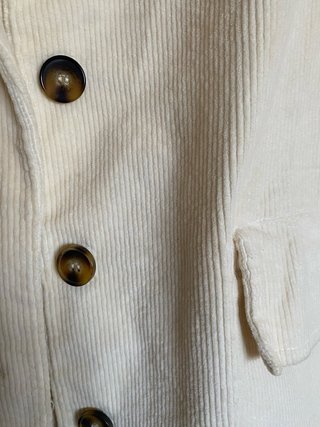 Americana de pana beige mujer