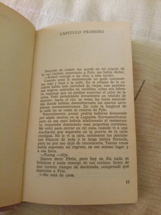 Libro El Americano Impasible de Graham Greene