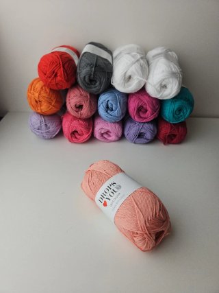 15 novelos de algodão para crochet e tricot
