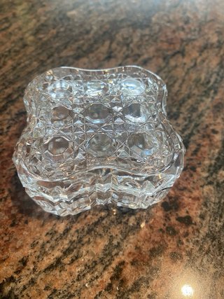 Cajita cristal tallado Anna Hutte