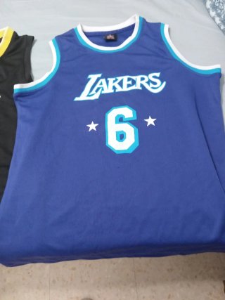2 Camisetas Baloncesto Lakers y Warriors