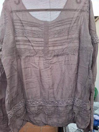 Blusa boho Promod encaje talla M