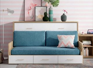 Cama abatible con sofá Sonrie 90×190