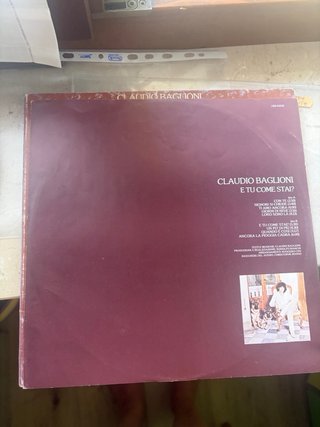 Claudio Baglioni E Tu Come Stai LP 1978