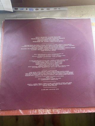 Claudio Baglioni E Tu Come Stai LP 1978
