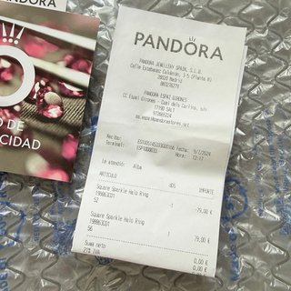 Anillo Pandora Plata 925 original con comprobante