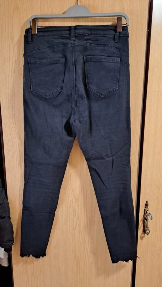 Pantalón vaquero negro RSEVENTY desgastado