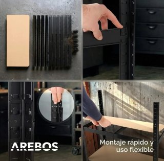 Estantería Carga Arebos 180x90x40 cm | 875 kg