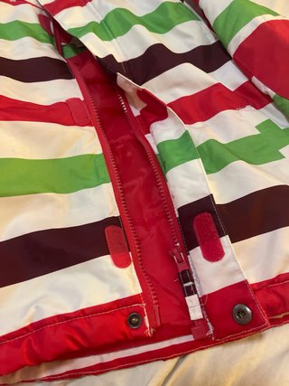 Chaqueta de esquí infantil a rayas