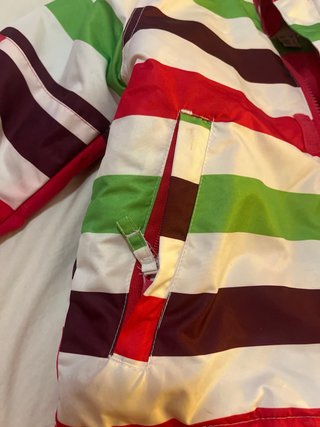 Chaqueta de esquí infantil a rayas