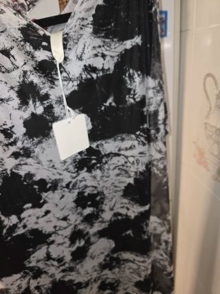 Vestido negro y blanco talla 50.52