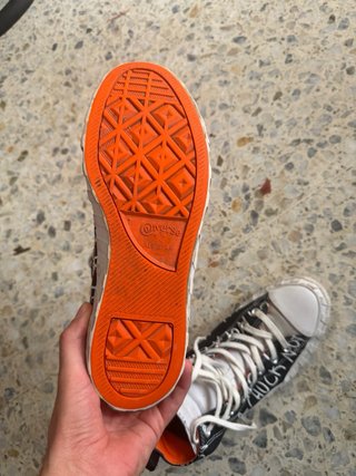 Converse All Star Botas Negras Naranja