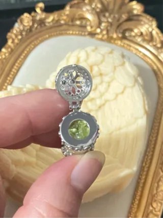 Colgante de Grava de peridoto natural