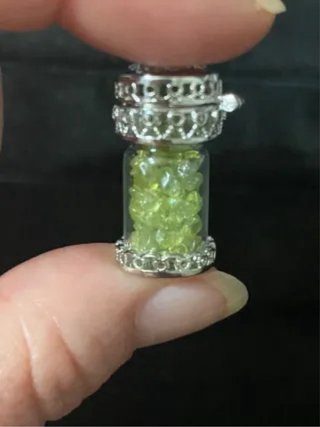 Colgante de Grava de peridoto natural