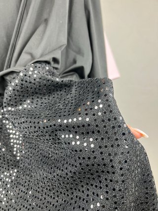 Vestido Fiesta Negro Lentejuelas Talla 5XL